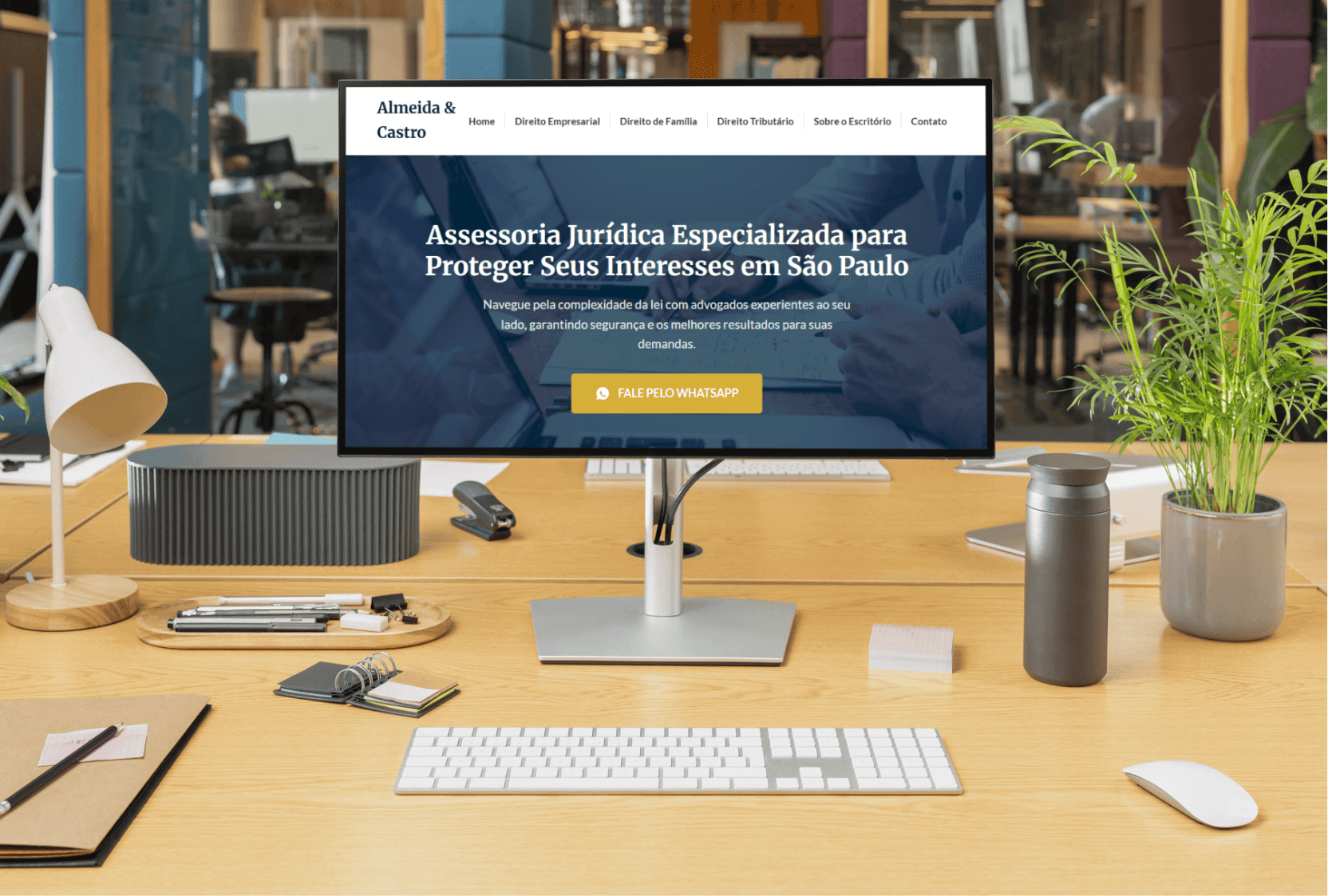 Site de advocacia criado pela Agência Mira.
